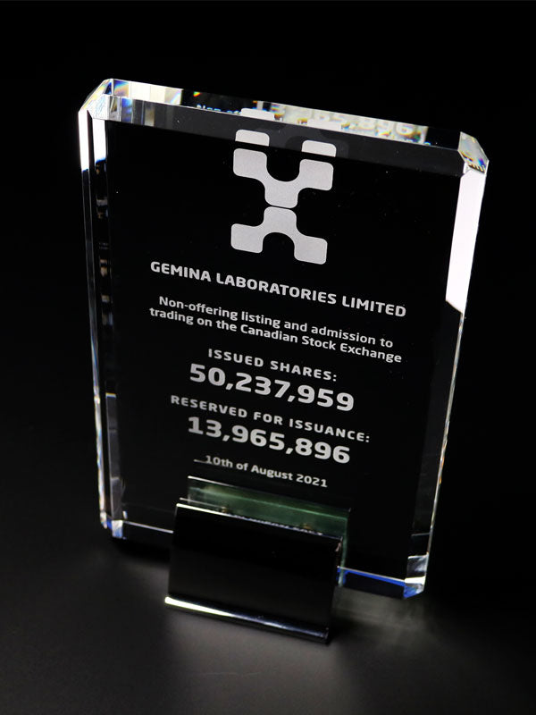 Engraved crystal premium deal toy by Eclipse Awards