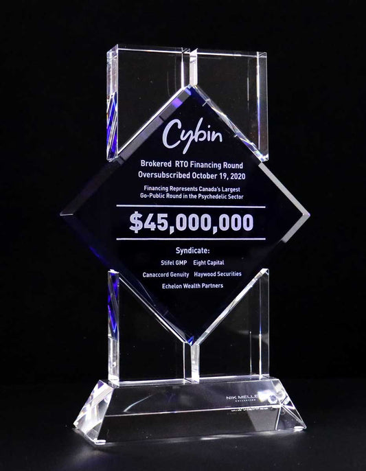 Change Agent Crystal Deal Toys - Financial Tombstones & Deal Toys by Eclipse Awards