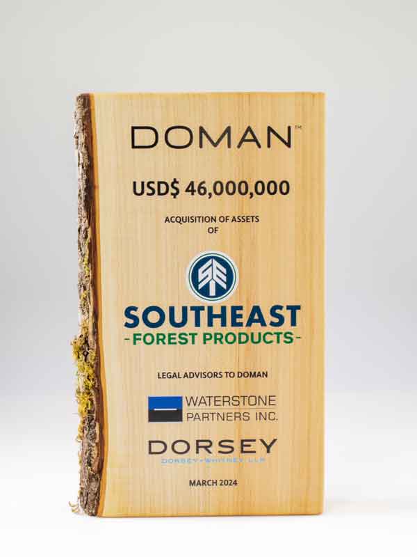 Vancouver award eco-friendly maple wood deal toy featuring a natural bark edge