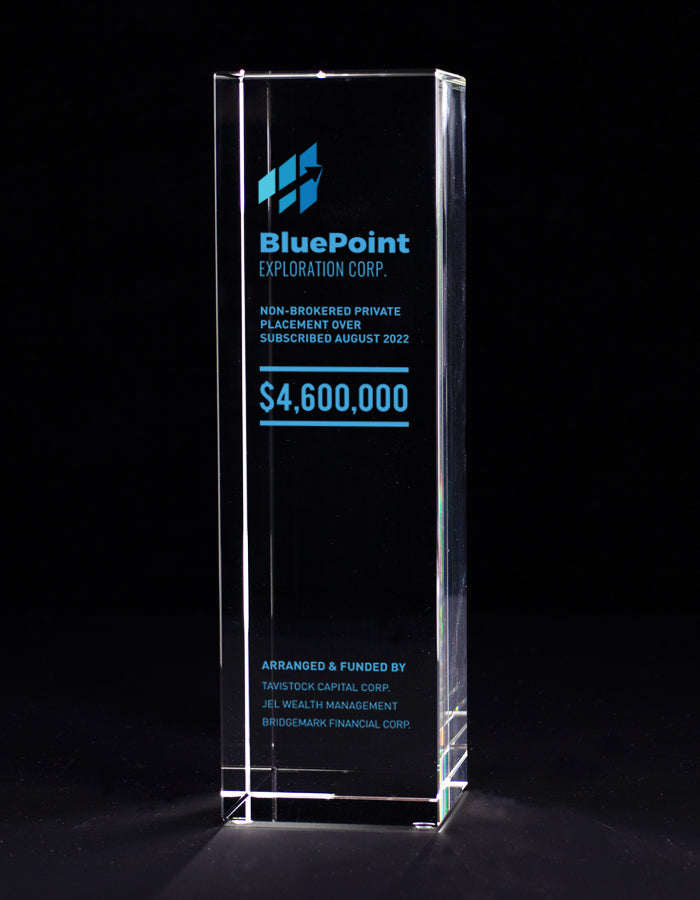 Crystal Pillar Deal Toy - Financial Tombstones & Deal Toys by Eclipse Awards