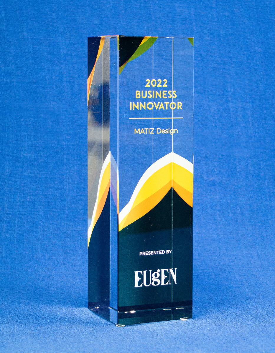 Crystal Pillar Deal Toy - Financial Tombstones & Deal Toys by Eclipse Awards