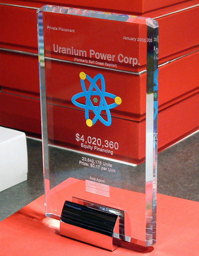 Crystal Tower Financial Tombstones - Financial Tombstones & Deal Toys by Eclipse Awards