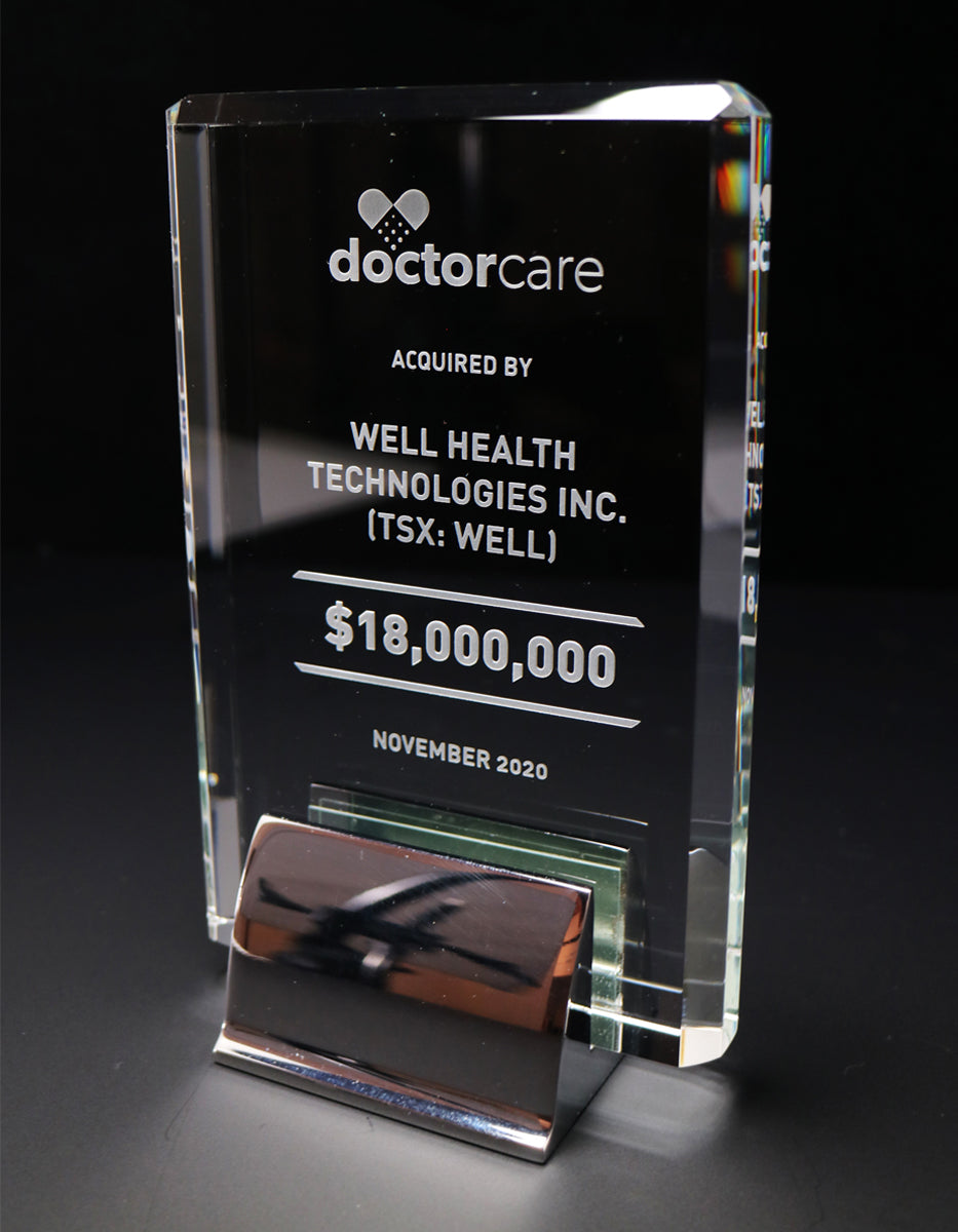 Crystal Tower Financial Tombstones - Financial Tombstones & Deal Toys by Eclipse Awards