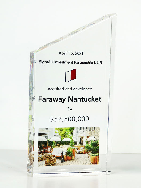 Crystal Manhattan Financial Tombstones - Financial Tombstones & Deal Toys by Eclipse Awards