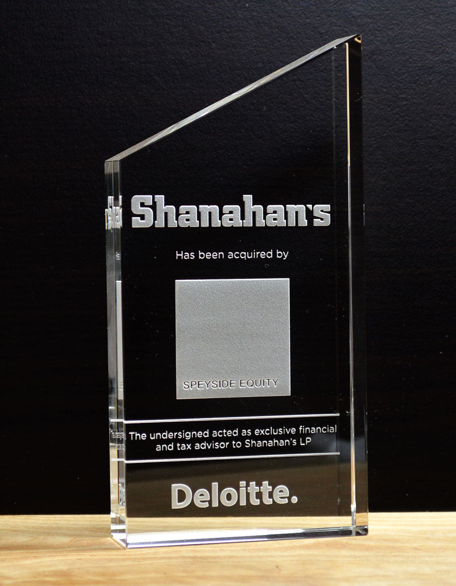 Crystal Manhattan Financial Tombstones - Financial Tombstones & Deal Toys by Eclipse Awards