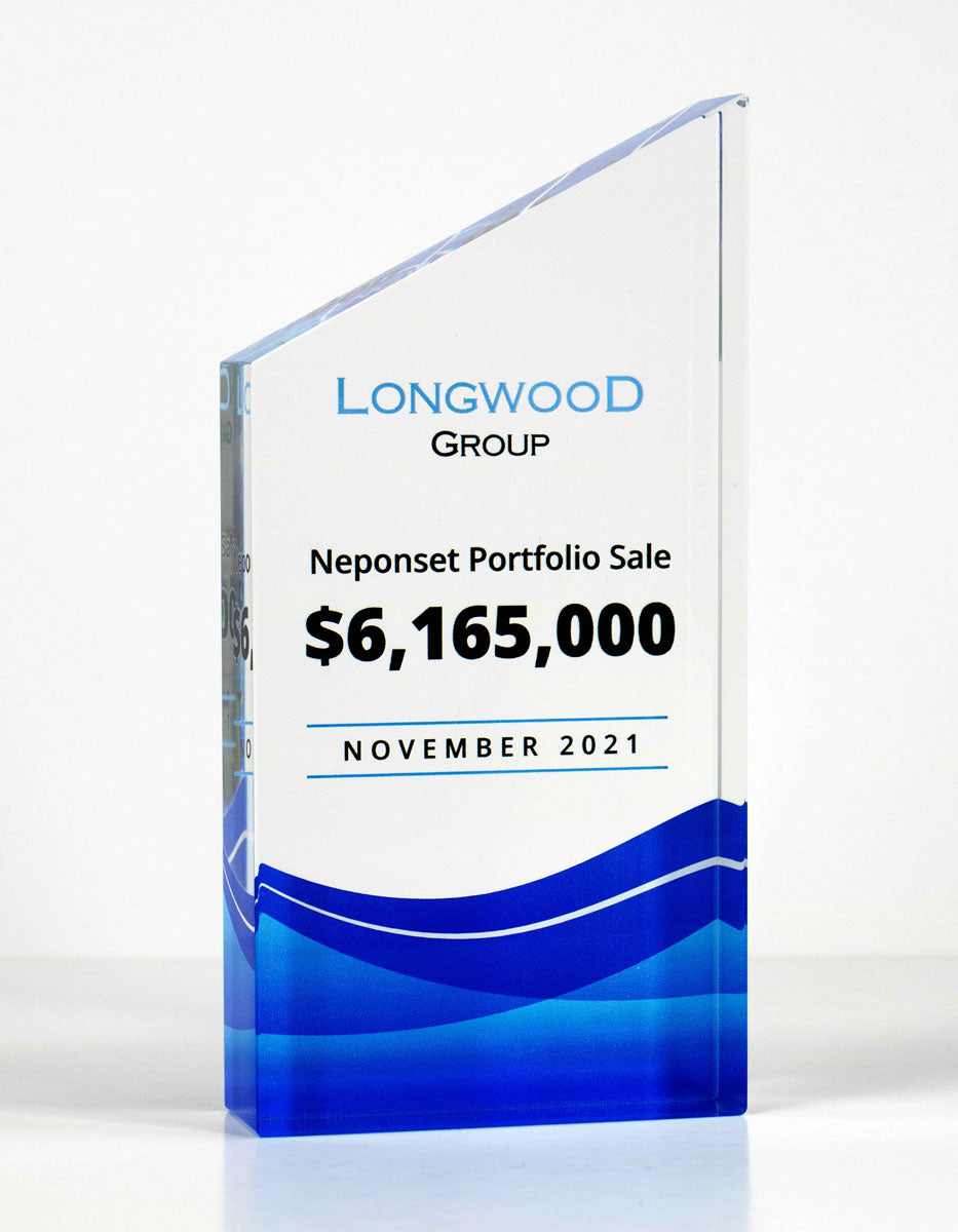 Crystal Manhattan Financial Tombstones - Financial Tombstones & Deal Toys by Eclipse Awards