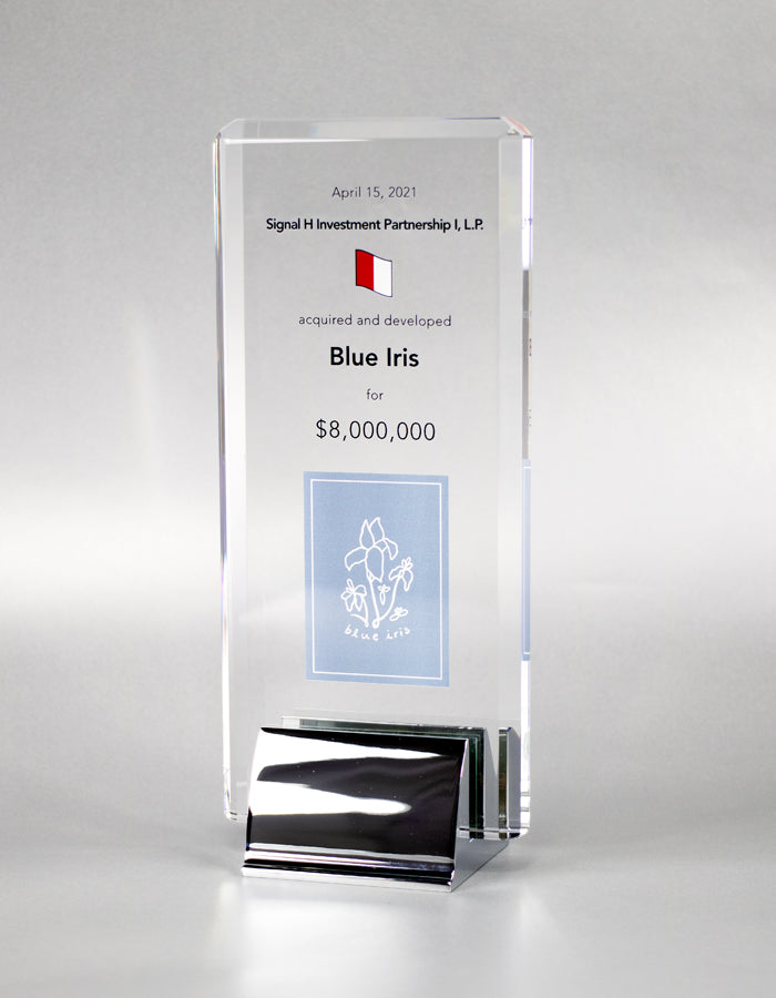 Skyline Crystal Deal Toy - Financial Tombstones & Deal Toys by Eclipse Awards