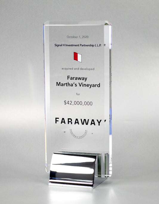 Skyline Crystal Deal Toy - Financial Tombstones & Deal Toys by Eclipse Awards