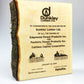 Close-up of precise laser engraving on natural maple wood deal toy