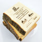 Close-up of precise laser engraving on natural maple wood deal toy