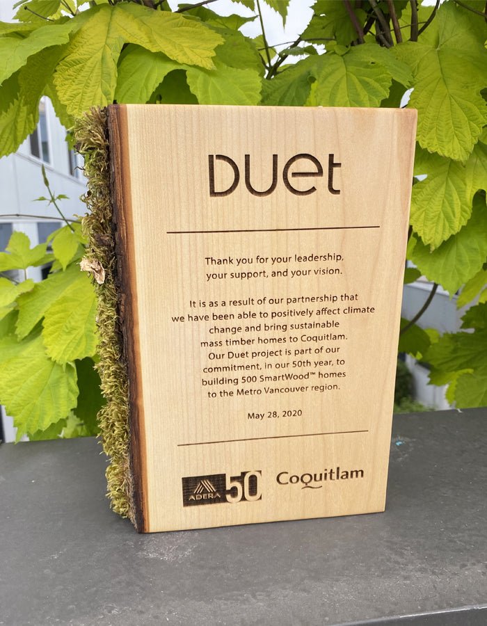 Vancouver Award Eco-friendly Financial Tombstone - Financial Tombstones & Deal Toys by Eclipse Awards